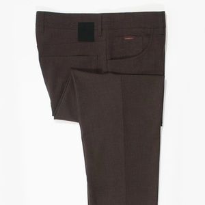 Alberto Dark Brown Tom Ceramica Comfort Fit Pants
